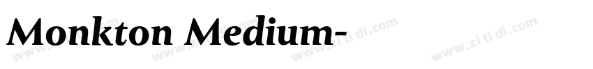 Monkton Medium字体转换